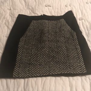 JCREW Black tweed skirt